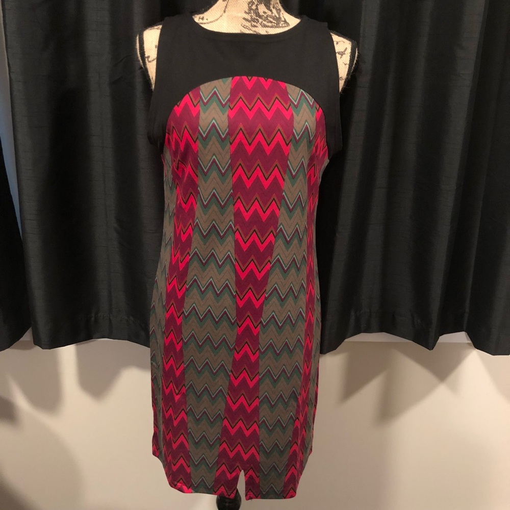 Joan Dress - Zig Zag Print